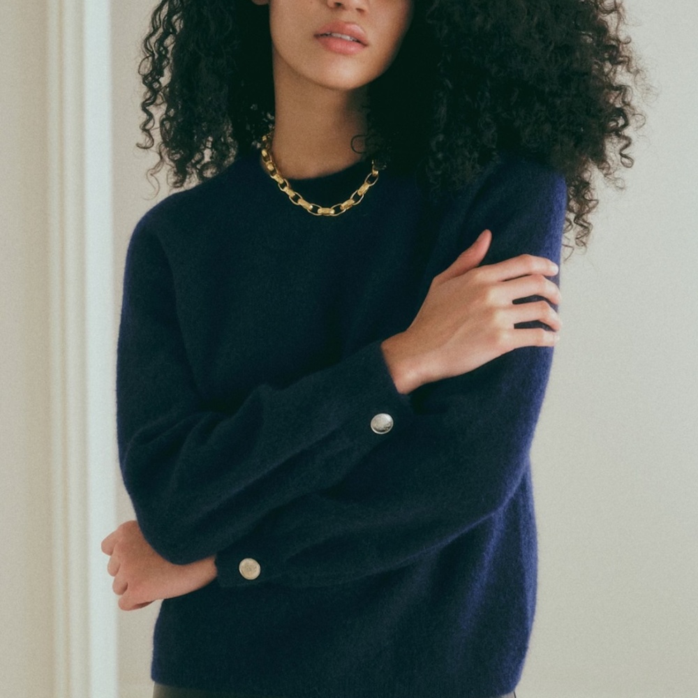 Sézane Louisa jumper in navy